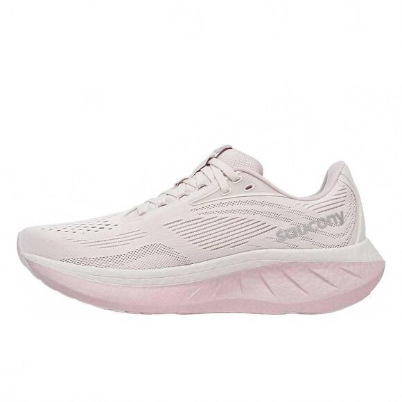 NEW SAUCONY women\'s ride 18 shoe in moon/ woodrose